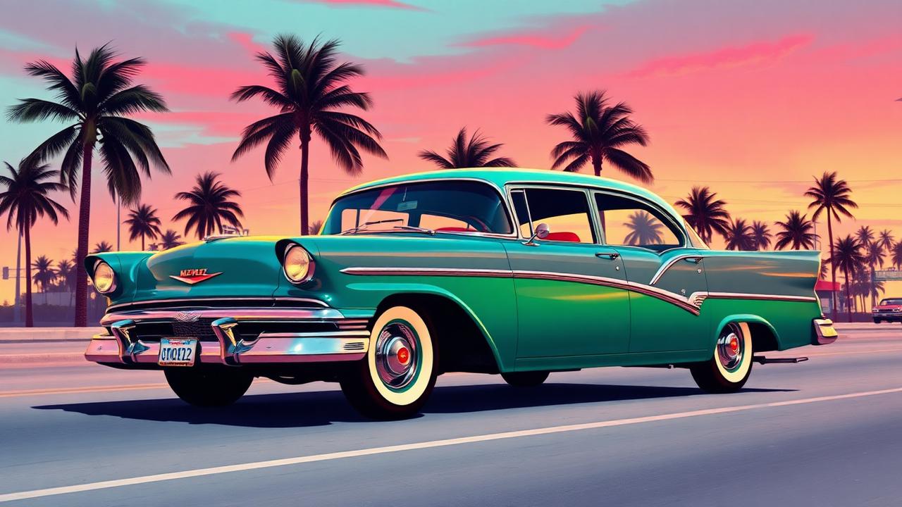 ’55 Vapid Stanier — Vice City Cars concept artwork