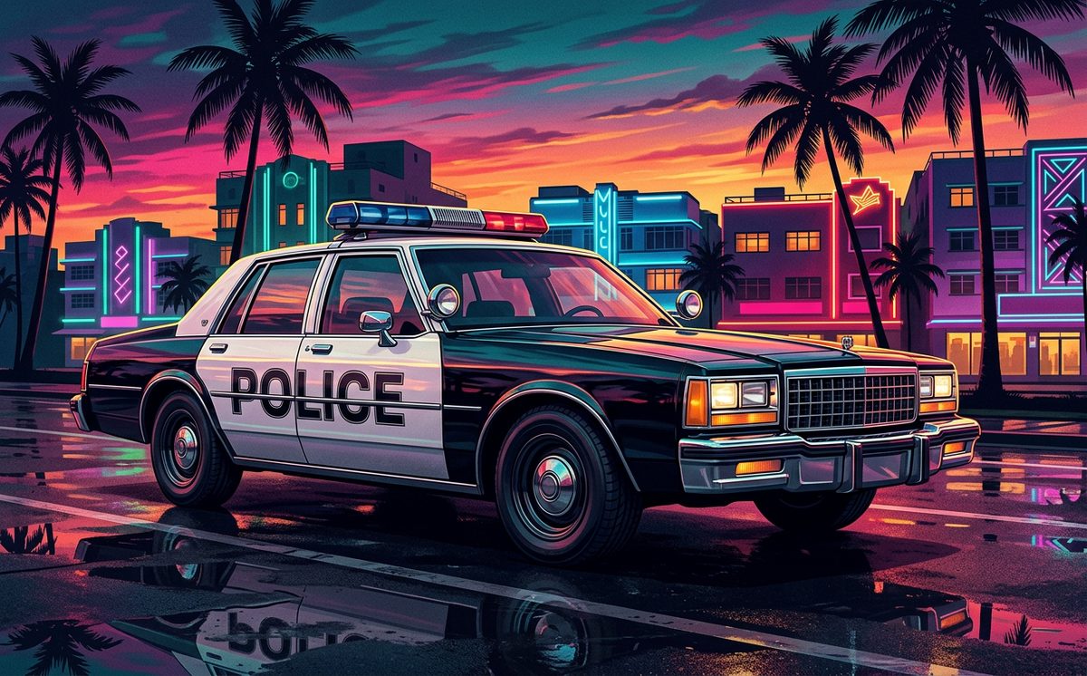Police Cruiser — Vice City Cars concept artwork